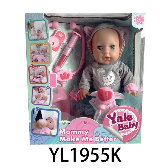 Interaktywna Lalka Marysia + Akcesoria Lekarza dla dzieci 3+ Ruchome elementy + Odgłosy + Efekt gorączki