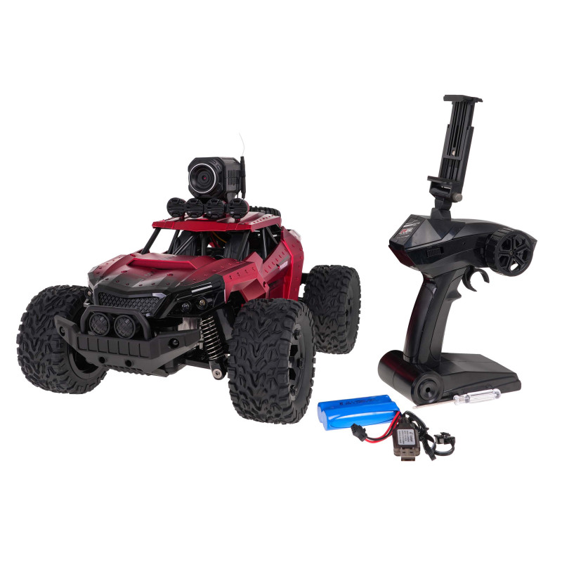 MEGA Crawler PIONEER Z Kamerą Czerwony