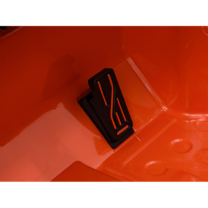 Jeep Wrangler Rubicon na akumulator dla dzieci Pomarańczowy + Pilot + Radio MP3 LED + Koła EVA