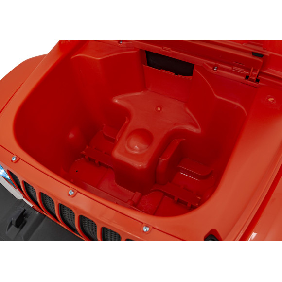 Jeep Wrangler Rubicon na akumulator dla dzieci Pomarańczowy + Pilot + Radio MP3 LED + Koła EVA