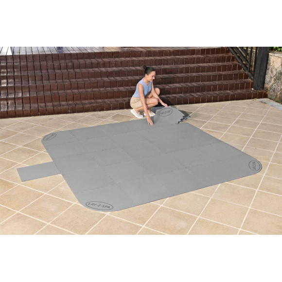Mata ochronna pod Jacuzzi Lay-Z-Spa BESTWAY Puzzle + Mata pod pompę 25 el.