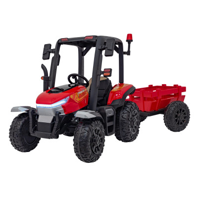 Traktor BLAST Z Przyczepką Czerwony