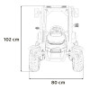Traktor BLAST Z Przyczepką Czerwony