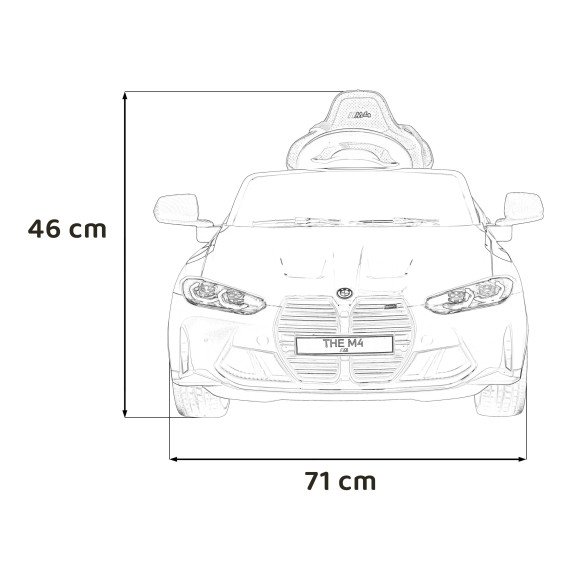 Pojazd BMW M4 Czerwony