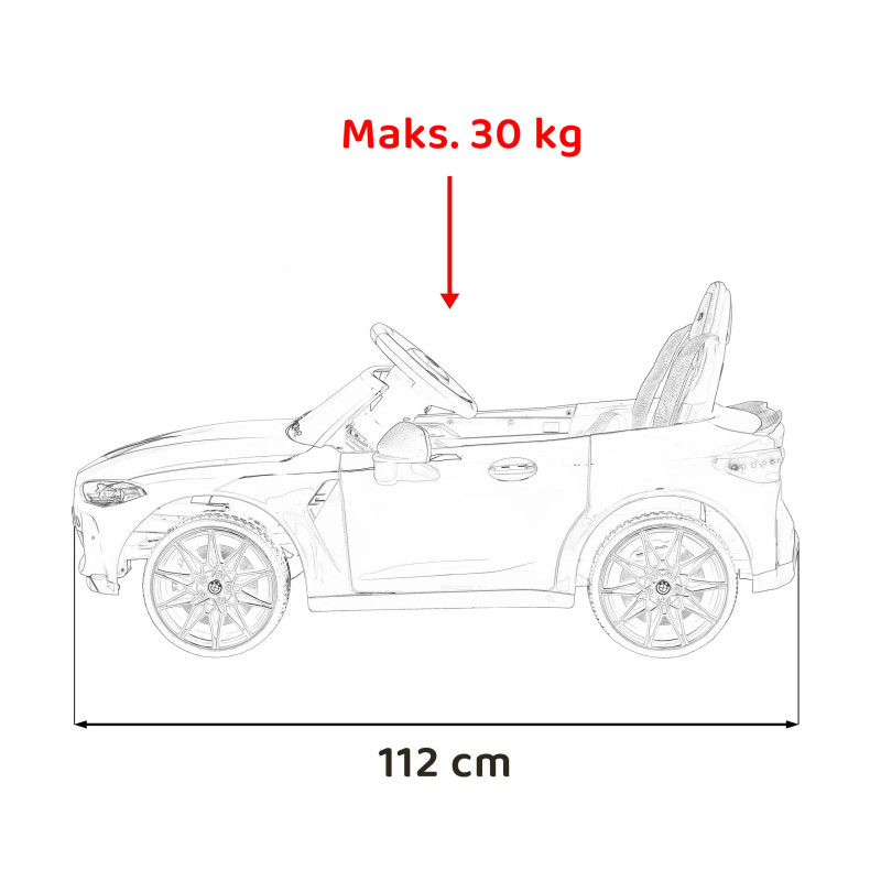 Pojazd BMW M4 Niebieski