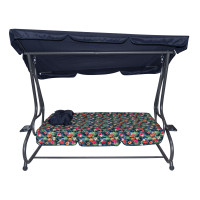 Huśtawka Ogrodowa Siedzisko Textylina 2x1 WZÓR TROPIC