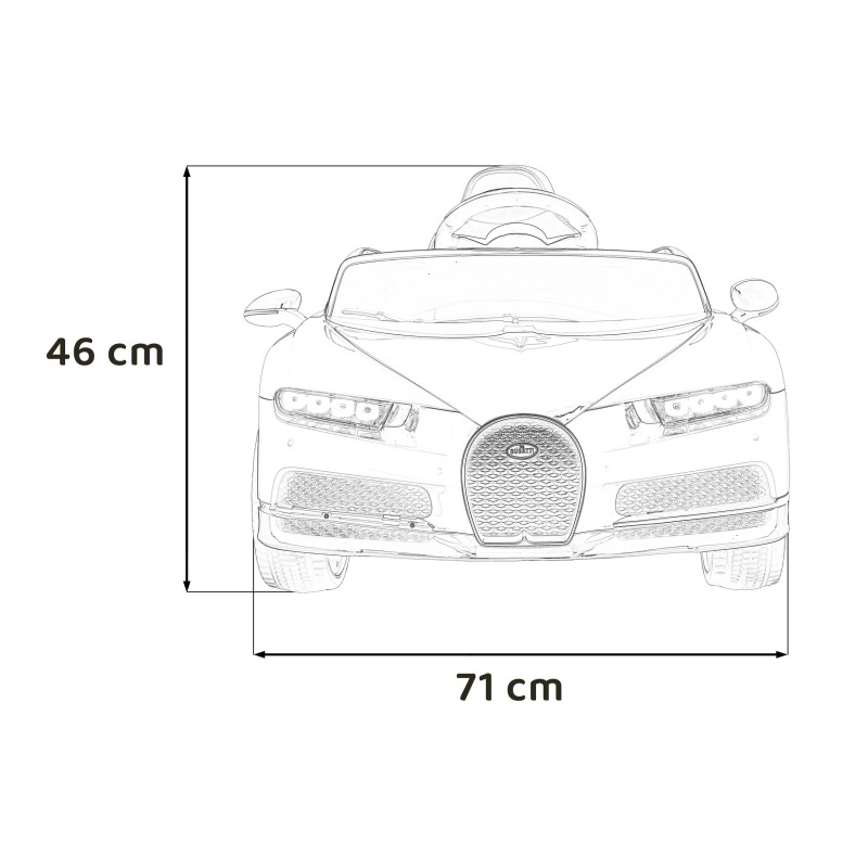 Pojazd Bugatti Chiron Niebieski