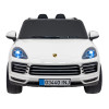Porsche Cayenne S na akumulator dla dzieci Lakier Biały + Pilot + Wolny START + EVA + Audio LED Porsche Cayenne S na akumulator dla dzieci Lakier Biały + Pilot + Wolny START + EVA + Audio LED