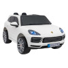 Porsche Cayenne S na akumulator dla dzieci Lakier Biały + Pilot + Wolny START + EVA + Audio LED Porsche Cayenne S na akumulator dla dzieci Lakier Biały + Pilot + Wolny START + EVA + Audio LED