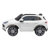 Porsche Cayenne S na akumulator dla dzieci Lakier Biały + Pilot + Wolny START + EVA + Audio LED Porsche Cayenne S na akumulator dla dzieci Lakier Biały + Pilot + Wolny START + EVA + Audio LED