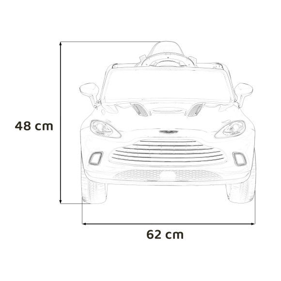 Pojazd Aston Martin DBX Czerwony Pojazd Aston Martin DBX Czerwony