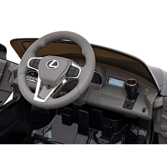 Lexus LC500 na akumulator dla dzieci Czarny + Pilot + Wolny Start + EVA + Audio LED Lexus LC500 na akumulator dla dzieci Czarny + Pilot + Wolny Start + EVA + Audio LED