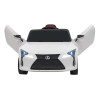 Lexus LC500 na akumulator dla dzieci Biały + Pilot + Wolny Start + EVA + Audio LED Lexus LC500 na akumulator dla dzieci Biały + Pilot + Wolny Start + EVA + Audio LED
