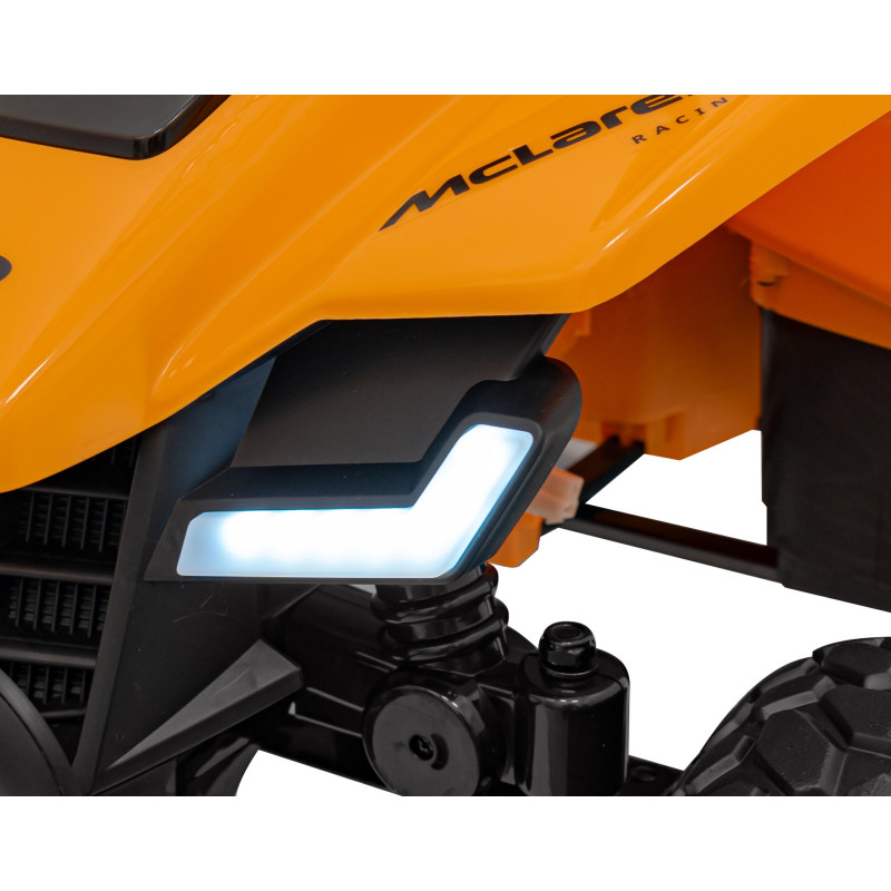 Quad McLaren Racing MCL 35 dla dzieci Pomarańczowy + Pilot + Wolny Start + EVA + Audio LED