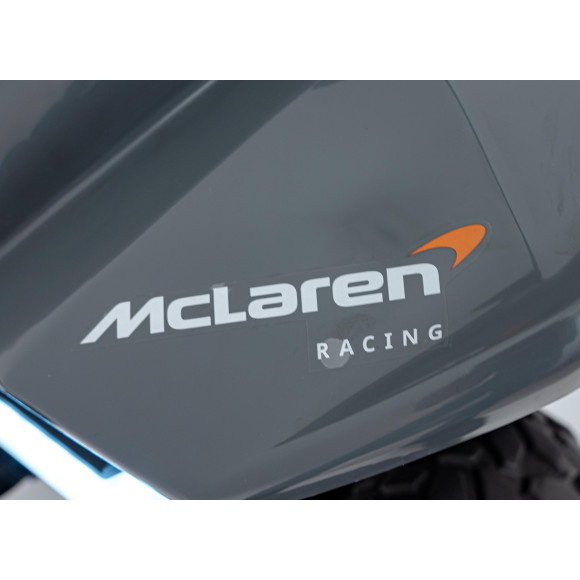 Quad McLaren Racing MCL 35 dla dzieci Szary + Pilot + Wolny Start + EVA + Audio LED Quad McLaren Racing MCL 35 dla dzieci Szary + Pilot + Wolny Start + EVA + Audio LED