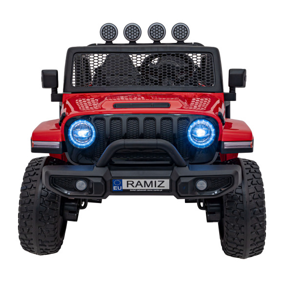 Auto terenowe OFF-ROAD 3.0 dla dzieci Czerwony + Pilot + Wolny Start + Pasy + Audio LED Auto terenowe OFF-ROAD 3.0 dla dzieci Czerwony + Pilot + Wolny Start + Pasy + Audio LED
