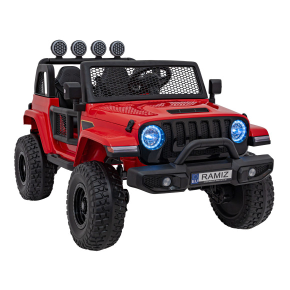 Auto terenowe OFF-ROAD 3.0 dla dzieci Czerwony + Pilot + Wolny Start + Pasy + Audio LED Auto terenowe OFF-ROAD 3.0 dla dzieci Czerwony + Pilot + Wolny Start + Pasy + Audio LED