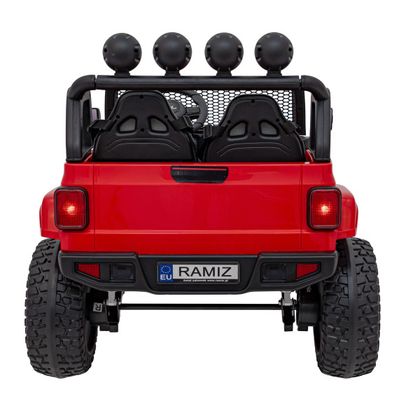 Auto terenowe OFF-ROAD 3.0 dla dzieci Czerwony + Pilot + Wolny Start + Pasy + Audio LED Auto terenowe OFF-ROAD 3.0 dla dzieci Czerwony + Pilot + Wolny Start + Pasy + Audio LED