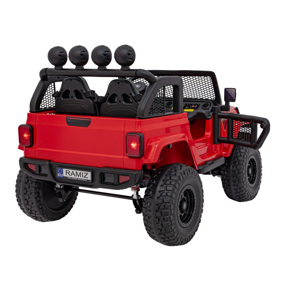 Auto terenowe OFF-ROAD 3.0 dla dzieci Czerwony + Pilot + Wolny Start + Pasy + Audio LED Auto terenowe OFF-ROAD 3.0 dla dzieci Czerwony + Pilot + Wolny Start + Pasy + Audio LED