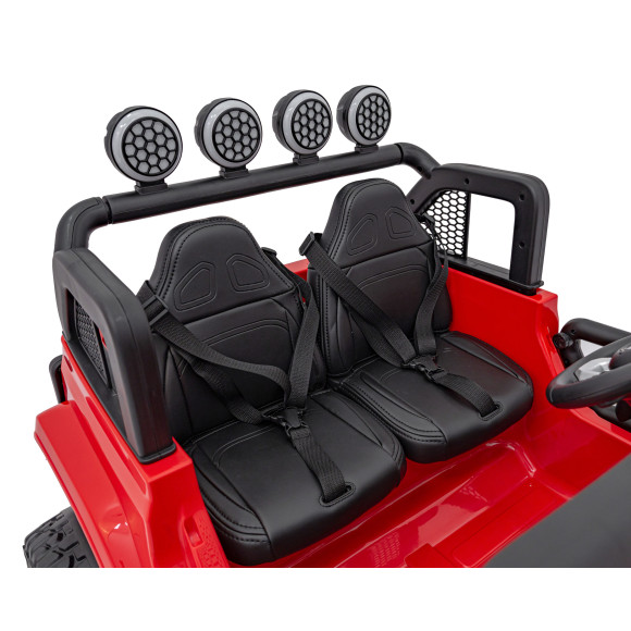 Auto terenowe OFF-ROAD 3.0 dla dzieci Czerwony + Pilot + Wolny Start + Pasy + Audio LED Auto terenowe OFF-ROAD 3.0 dla dzieci Czerwony + Pilot + Wolny Start + Pasy + Audio LED