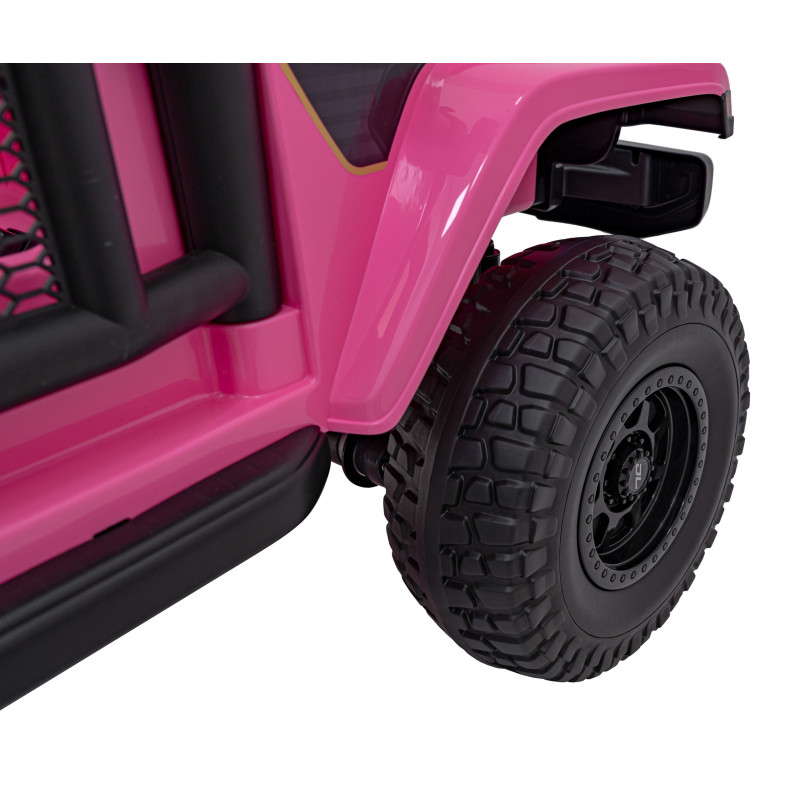 Auto terenowe OFF-ROAD 3.0 dla dzieci Różowy + Pilot + Wolny Start + Pasy + Audio LED