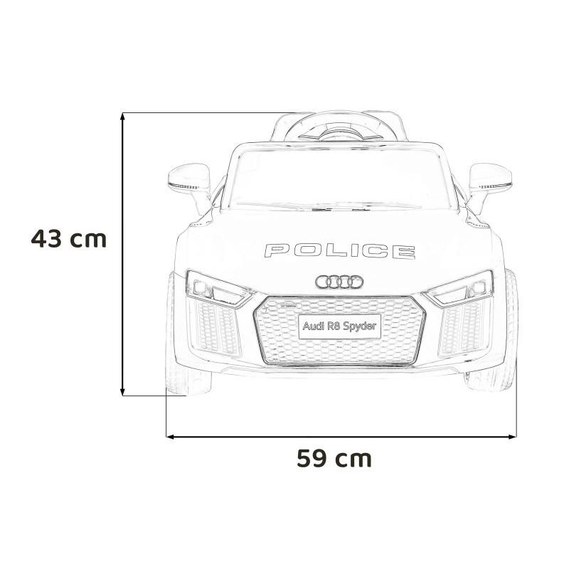 Pojazd Audi R8 Policja