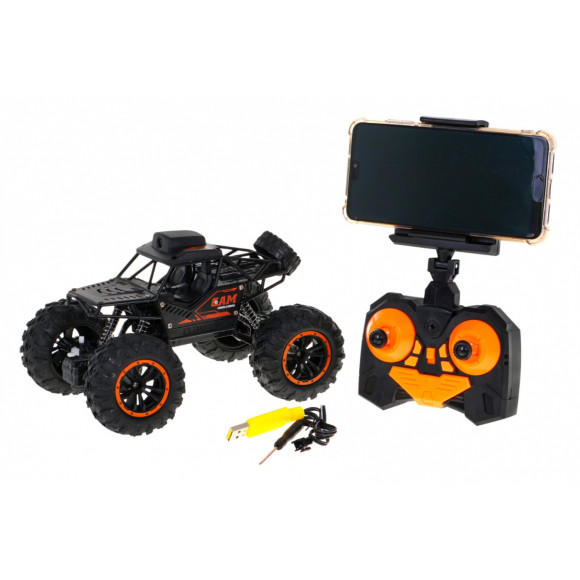 Crawler Cross Country z kamerą Wi-Fi dla dzieci 6+ Zdalnie sterowany model 1:18 Nagrywanie trasy Crawler Cross Country z kamerą Wi-Fi dla dzieci 6+ Zdalnie sterowany model 1:18 Nagrywanie trasy