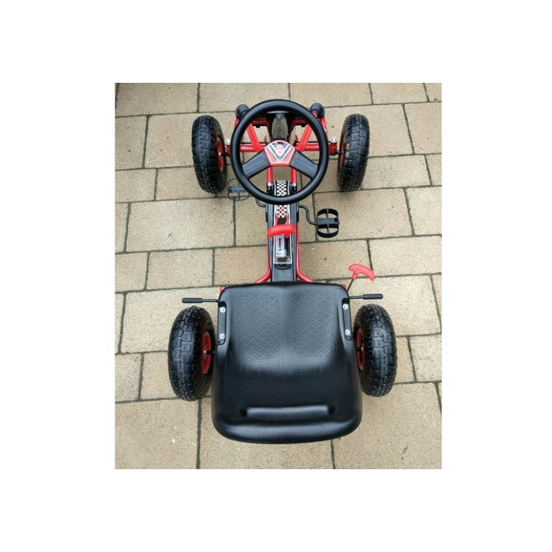 Gokart Czerwony A-15 Pompowane Koła