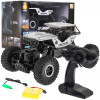 Crawler Monster dla dzieci 6+ Zdalnie sterowany Srebrny model 1:18 Ekstremalna jazda Crawler Monster dla dzieci 6+ Zdalnie sterowany Srebrny model 1:18 Ekstremalna jazda
