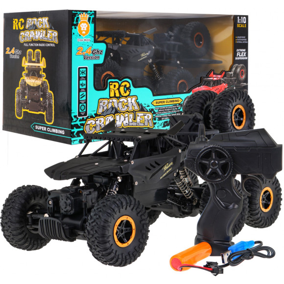 Crawler Rock dla dzieci 6+ Zdalnie sterowany model 1:10 Napęd 6x6 + Zapasowe koła Crawler Rock dla dzieci 6+ Zdalnie sterowany model 1:10 Napęd 6x6 + Zapasowe koła