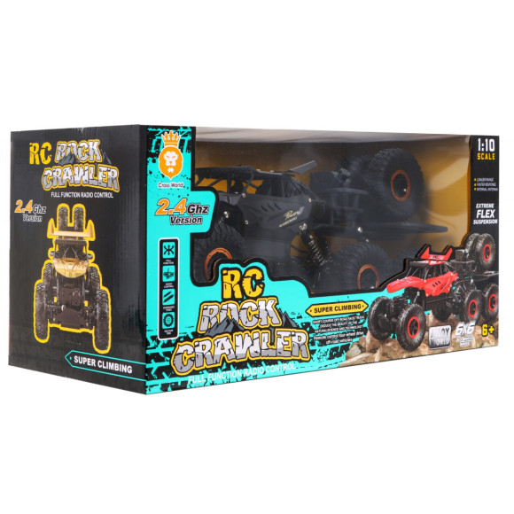 Crawler Rock dla dzieci 6+ Zdalnie sterowany model 1:10 Napęd 6x6 + Zapasowe koła Crawler Rock dla dzieci 6+ Zdalnie sterowany model 1:10 Napęd 6x6 + Zapasowe koła