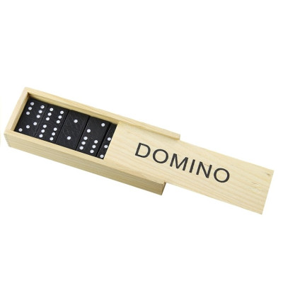 Gra Domino w Drewnianym Pudełku 28 Elementy