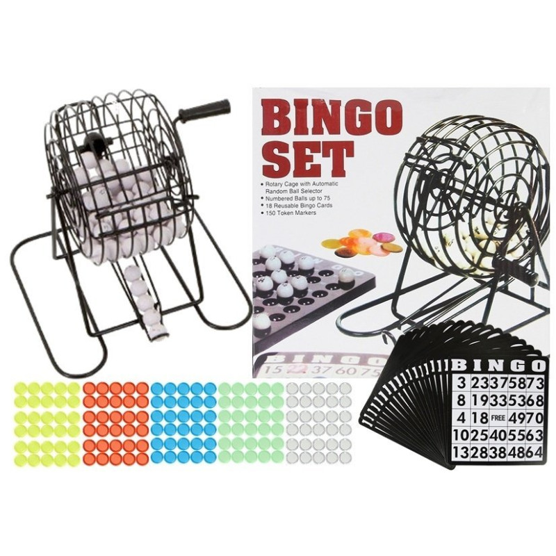 Familijna Gra Losowa Bingo Lotto Metalowe