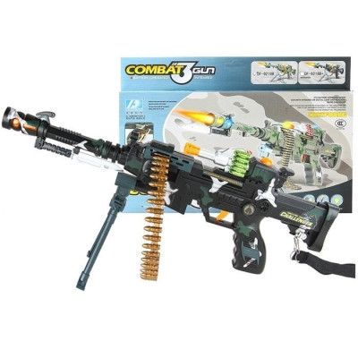Karabin Wojskowy Na Ramie Światło Dźwięk 50cm