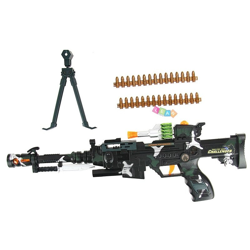 Karabin Wojskowy Na Ramie Światło Dźwięk 50cm