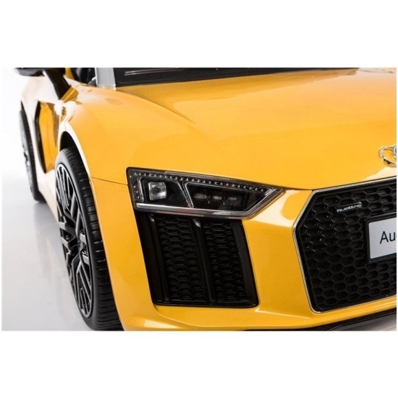 Auto na Akumulator Audi R8 Spyder Żółty Lakierowany Auto na Akumulator Audi R8 Spyder Żółty Lakierowany