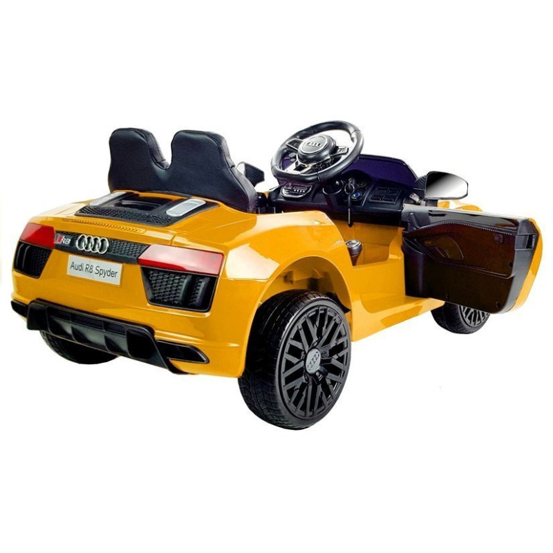 Auto na Akumulator Audi R8 Spyder Żółty Lakierowany