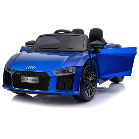 Auto na Akumulator Audi R8 Spyder Niebieskie Lakierowane Auto na Akumulator Audi R8 Spyder Niebieskie Lakierowane