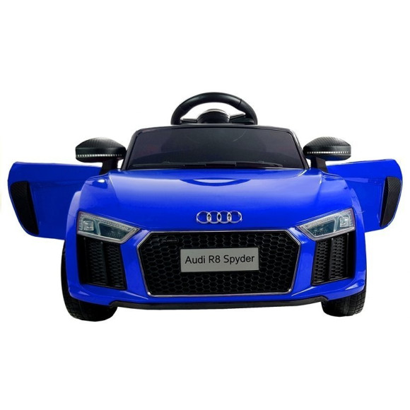 Auto na Akumulator Audi R8 Spyder Niebieskie Lakierowane Auto na Akumulator Audi R8 Spyder Niebieskie Lakierowane