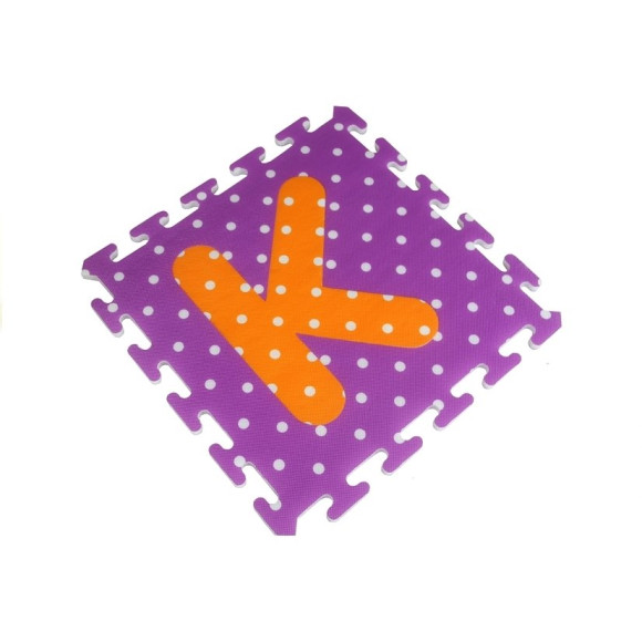 Puzzle Piankowe Kolorowe Alfabet i Cyferki 36 elementów