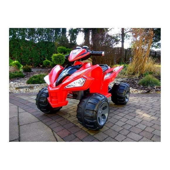 Quad na Akumulator Duże Koła Czerwony Quad na Akumulator Duże Koła Czerwony