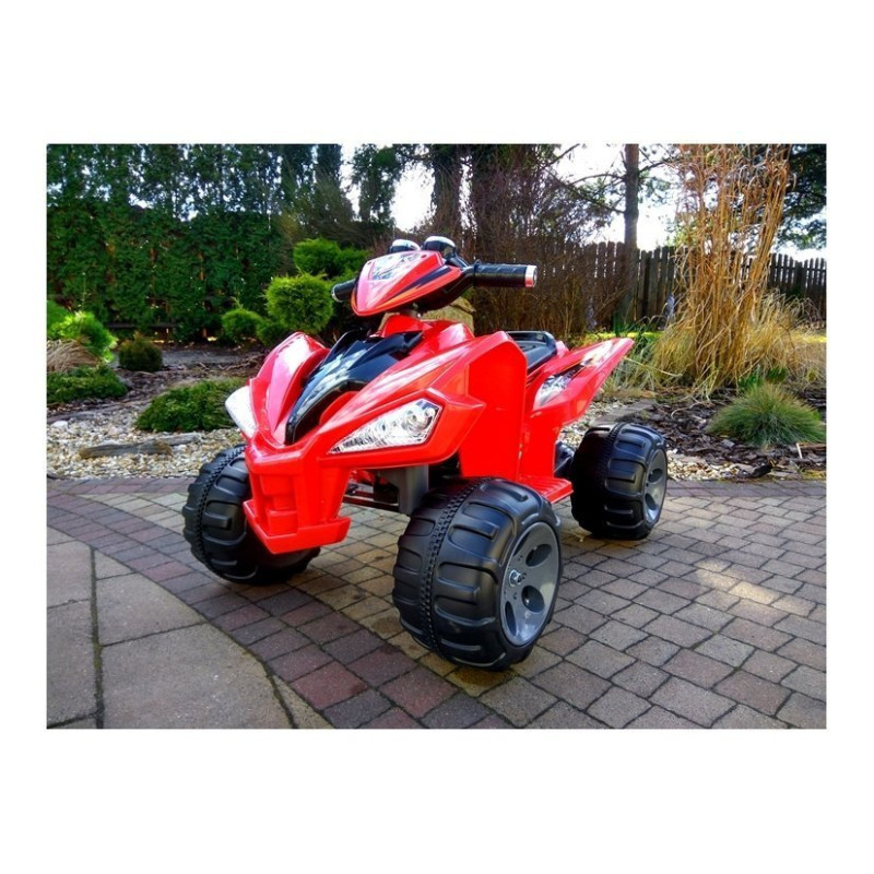 Quad na Akumulator Duże Koła Czerwony