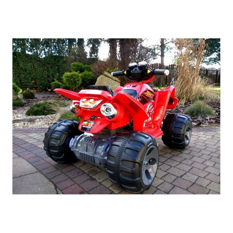 Quad na Akumulator Duże Koła Czerwony