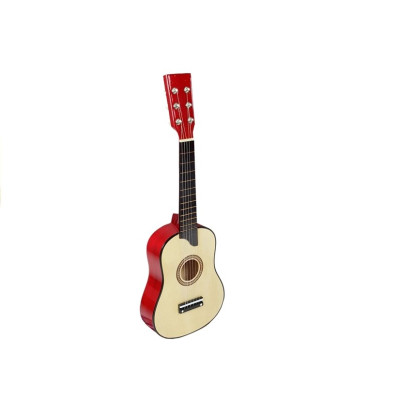 Gitara Drewniana z Kostką Kremowa