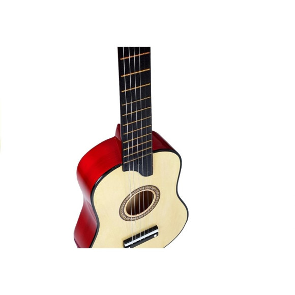 Gitara Drewniana z Kostką Kremowa Gitara Drewniana z Kostką Kremowa