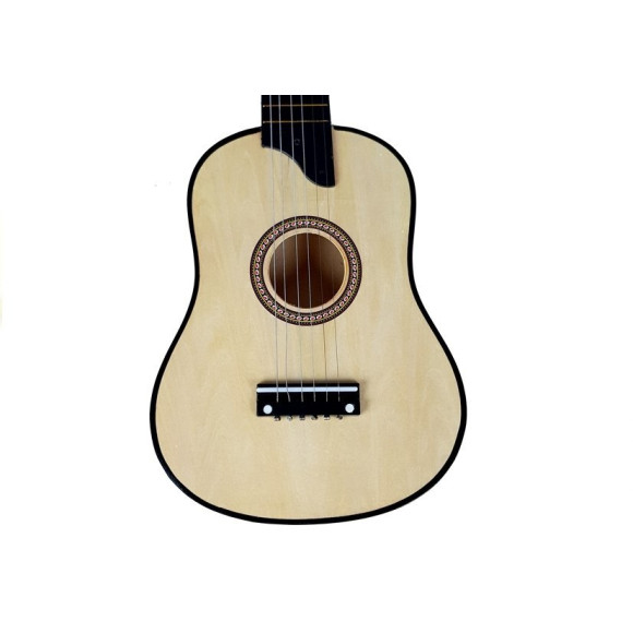 Gitara Drewniana z Kostką Kremowa Gitara Drewniana z Kostką Kremowa