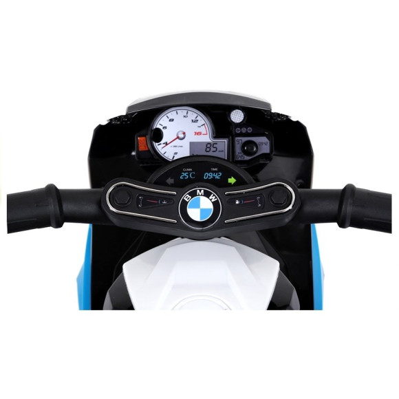 Motor na akumulator BMW S1000RR Trójkołowy Niebieski Motor na akumulator BMW S1000RR Trójkołowy Niebieski