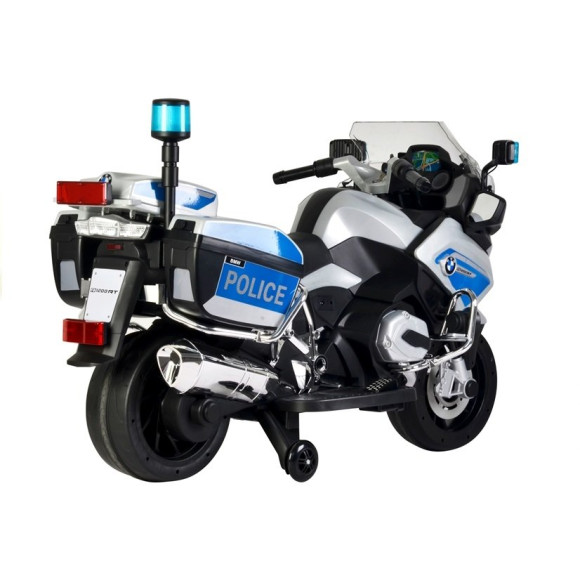 Motor na Akumulator BMW R1200 Policja Srebrny Motor na Akumulator BMW R1200 Policja Srebrny