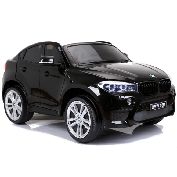 Auto Na Akumulator BMW X6M Czarne Dwuosobowy Fotel Auto Na Akumulator BMW X6M Czarne Dwuosobowy Fotel