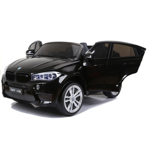 Auto Na Akumulator BMW X6M Czarne Dwuosobowy Fotel Auto Na Akumulator BMW X6M Czarne Dwuosobowy Fotel